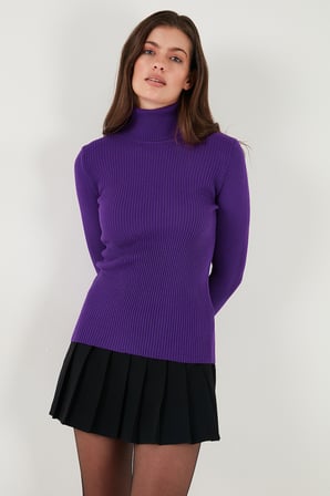 Lela Fitilli Regular Fit Balıkçı Yaka Soft Akrilik 2'li Paket Kazak Bayan KAZAK 4614102S2
