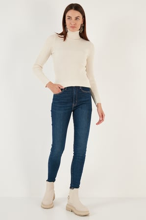 Lela Fitilli Regular Fit Balıkçı Yaka Soft Akrilik 2'li Paket Kazak Bayan KAZAK 4614102S2