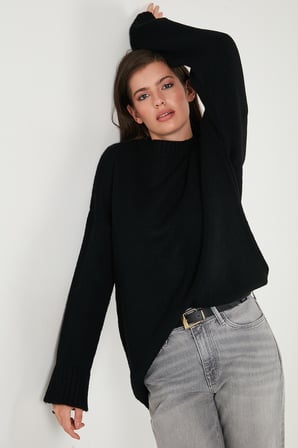 Lela Regular Fit Bisiklet Yaka Basic 2'li Paket Triko Kazak Bayan KAZAK 4616213S2