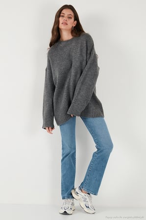 Lela Regular Fit Bisiklet Yaka Basic 2'li Paket Triko Kazak Bayan KAZAK 4616213S2