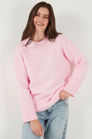 Lela Regular Fit Bisiklet Yaka Basic 2'li Paket Triko Kazak Bayan KAZAK 4616213S2