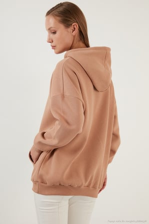 Lela Regular Fit Pamuklu Kapüşonlu Yaka Şardonlu Kışlık 2'li Paket Sweat Bayan SWEAT 5863854S2