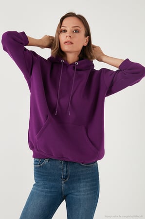 Lela Regular Fit Pamuklu Kapüşonlu Yaka Şardonlu Kışlık 2'li Paket Sweat Bayan SWEAT 5863854S2