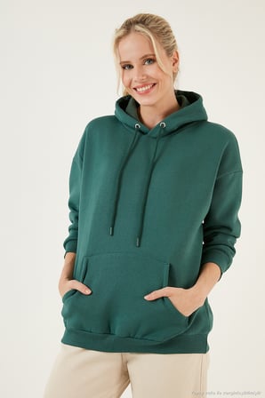 Lela Regular Fit Pamuklu Kapüşonlu Yaka Şardonlu Kışlık 2'li Paket Sweat Bayan SWEAT 5863854S2
