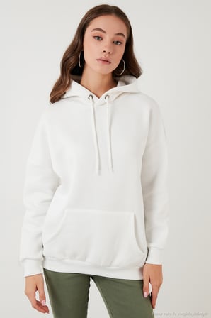 Lela Regular Fit Pamuklu Kapüşonlu Yaka Şardonlu Kışlık 2'li Paket Sweat Bayan SWEAT 5863854S2
