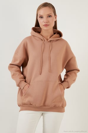 Lela Regular Fit Pamuklu Kapüşonlu Yaka Şardonlu Kışlık 2'li Paket Sweat Bayan SWEAT 5863854S2