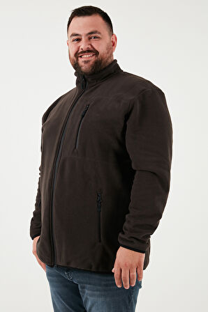 Buratti Regular Fit Dik Yaka Fermuarlı Büyük Beden 2'li Paket Polar Hırka Erkek HIRKA 5906028BS2