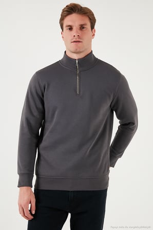 Buratti Pamuklu Regular Fit Dik Yaka 2'li Paket Sweat Erkek SWEAT 59052592S2