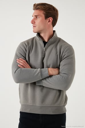 Buratti Pamuklu Regular Fit Dik Yaka 2'li Paket Sweat Erkek SWEAT 59052592S2
