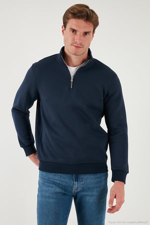 Buratti Pamuklu Regular Fit Dik Yaka 2'li Paket Sweat Erkek SWEAT 59052592S2