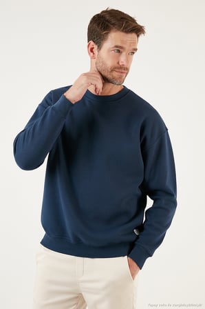 Buratti Regular Fit Bisiklet Yaka Şardonlu 2'li Paket Sweat Erkek SWEAT 5905255S2