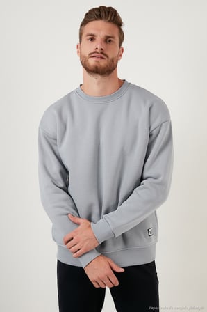 Buratti Regular Fit Bisiklet Yaka Şardonlu 2'li Paket Sweat Erkek SWEAT 5905255S2