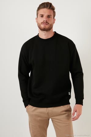 Buratti Regular Fit Bisiklet Yaka Şardonlu 2'li Paket Sweat Erkek SWEAT 5905255S2