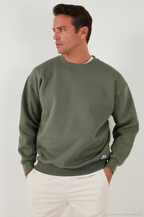 Buratti Regular Fit Bisiklet Yaka Şardonlu 2'li Paket Sweat Erkek SWEAT 5905255S2