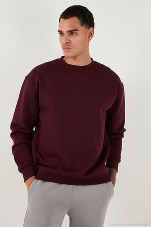 Buratti Regular Fit Bisiklet Yaka Şardonlu 2'li Paket Sweat Erkek SWEAT 5905255S2