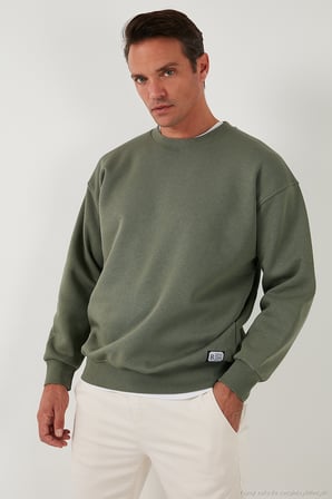 Buratti Regular Fit Bisiklet Yaka Şardonlu 2'li Paket Sweat Erkek SWEAT 5905255S2