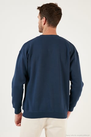Buratti Regular Fit Bisiklet Yaka Şardonlu 2'li Paket Sweat Erkek SWEAT 5905255S2