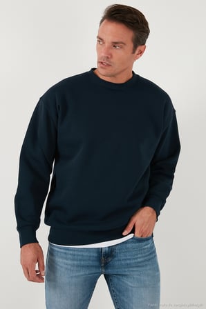Buratti Regular Fit Bisiklet Yaka Şardonlu 2'li Paket Sweat Erkek SWEAT 5905255S2