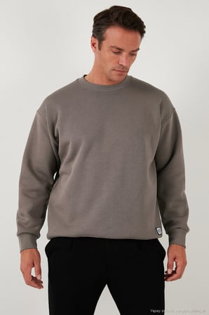 Buratti Regular Fit Bisiklet Yaka Şardonlu 2'li Paket Sweat Erkek SWEAT 5905255S2