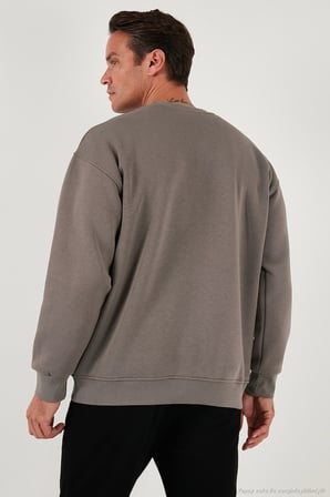 Buratti Regular Fit Bisiklet Yaka Şardonlu 2'li Paket Sweat Erkek SWEAT 5905255S2