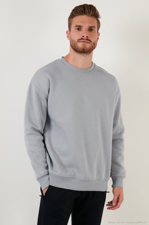 Buratti Regular Fit Bisiklet Yaka Şardonlu 2'li Paket Sweat Erkek SWEAT 5905255S2