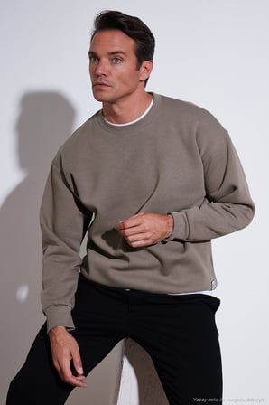 Buratti Regular Fit Bisiklet Yaka Şardonlu 2'li Paket Sweat Erkek SWEAT 5905255S2
