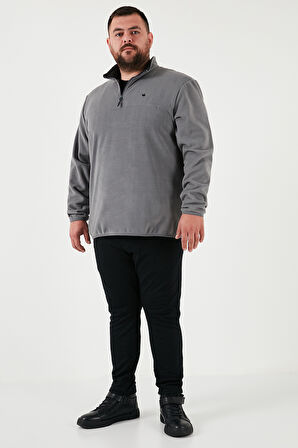 Buratti Regular Fit Anti-Pilling Büyük Beden Dik Yaka Kışlık Şardonlu 2'li Paket Polar Erkek POLAR 5906001BS2