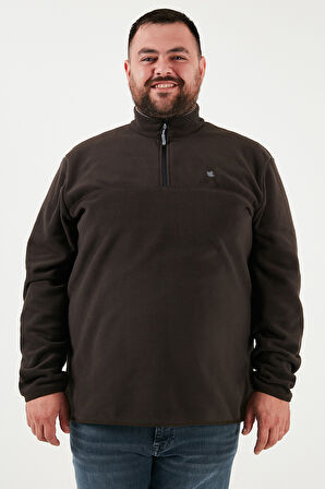 Buratti Regular Fit Anti-Pilling Büyük Beden Dik Yaka Kışlık Şardonlu 2'li Paket Polar Erkek POLAR 5906001BS2