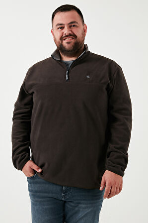 Buratti Regular Fit Anti-Pilling Büyük Beden Dik Yaka Kışlık Şardonlu 2'li Paket Polar Erkek POLAR 5906001BS2