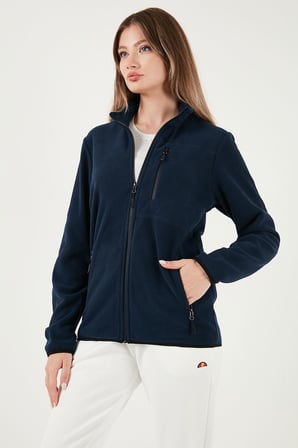 Buratti Slim Fit Cepli Fermuarlı Anti-Pilling Tüylenme Yapmayan Soğuk Geçirmez Polar Hırka Unisex HIRKA 5906028S1