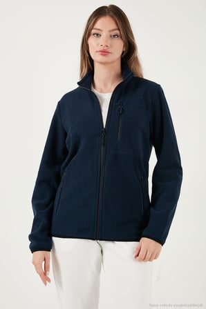 Buratti Slim Fit Cepli Fermuarlı Anti-Pilling Tüylenme Yapmayan Soğuk Geçirmez Polar Hırka Unisex HIRKA 5906028S1