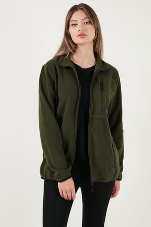 Buratti Slim Fit Cepli Fermuarlı Anti-Pilling Tüylenme Yapmayan Soğuk Geçirmez Polar Hırka Unisex HIRKA 5906028S1