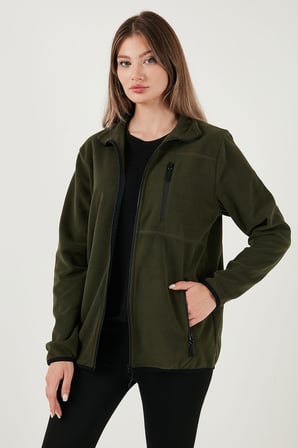 Buratti Slim Fit Cepli Fermuarlı Anti-Pilling Tüylenme Yapmayan Soğuk Geçirmez Polar Hırka Unisex HIRKA 5906028S1