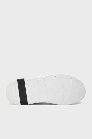 Armani Exchange Logolu Hakiki Deri Sneaker Ayakkabı Erkek AYAKKABI XUX123 XV534 ECRU EKRU