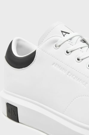 Armani Exchange Logolu Hakiki Deri Sneaker Ayakkabı Erkek AYAKKABI XUX123 XV534 ECRU EKRU