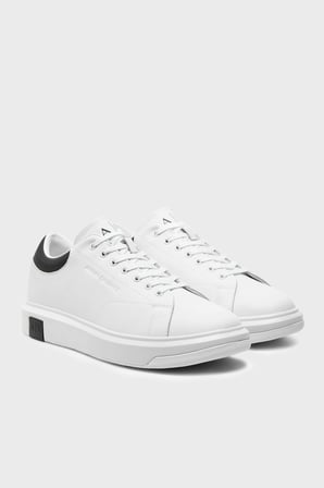 Armani Exchange Logolu Hakiki Deri Sneaker Ayakkabı Erkek AYAKKABI XUX123 XV534 ECRU EKRU