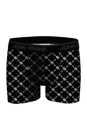 John Frank Logolu Pamuklu 5'li Paket Boxer Erkek BOXER JFBS5 Yeşil-Lacivert-Gri-Kırmızı-SBeyaz