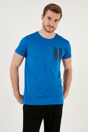 Buratti Pamuklu Baskılı 3'lü Paket T Shirt Erkek T SHİRT 541S3 Parlıament-Beyaz-Açık Melanj