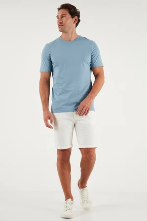 Buratti Pamuklu Regular Fit Bisiklet Yaka 5'li Paket T Shirt Erkek T SHİRT 59020204S5 Vizon Yeşili-Kül-Mavi-Açık Gri-Ekru