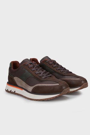 Marcomen Hakiki Deri Sneaker Ayakkabı Erkek AYAKKABI 15218283K3 KAHVE