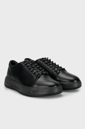 Marcomen Hakiki Deri Sneaker Ayakkabı Erkek AYAKKABI 15220130S1 SİYAH