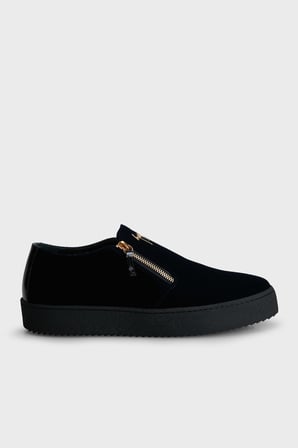 Giuseppe Zanotti  Fermuar Detaylı Sneaker Ayakkabı Erkek AYAKKABI RU60007-001 LACİVERT