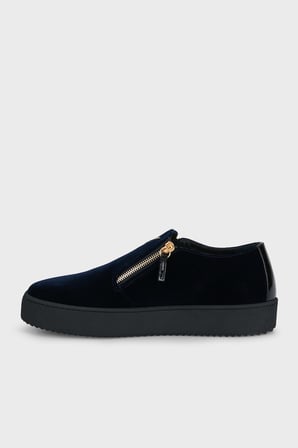 Giuseppe Zanotti  Fermuar Detaylı Sneaker Ayakkabı Erkek AYAKKABI RU60007-001 LACİVERT