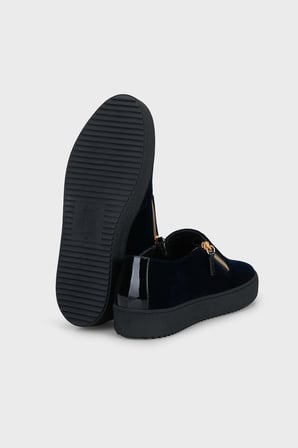 Giuseppe Zanotti  Fermuar Detaylı Sneaker Ayakkabı Erkek AYAKKABI RU60007-001 LACİVERT