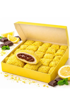 Limonlu Çikolatalı Bohça Lokum (500 Gr)