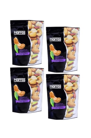 Yerli Lüks Kabuksuz Kavrulmuş Karışık Kuruyemiş Çeşitleri 4 Adet X 150 gr