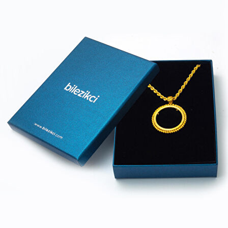 Top Top 22 Ayar Yarım Altınlık Kolye