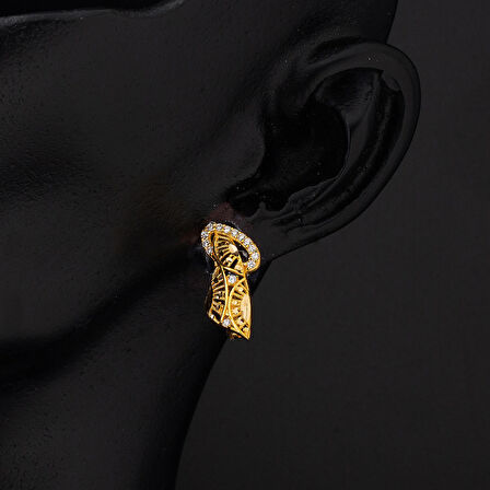 Hawai 22 Ayar Altın Küpe