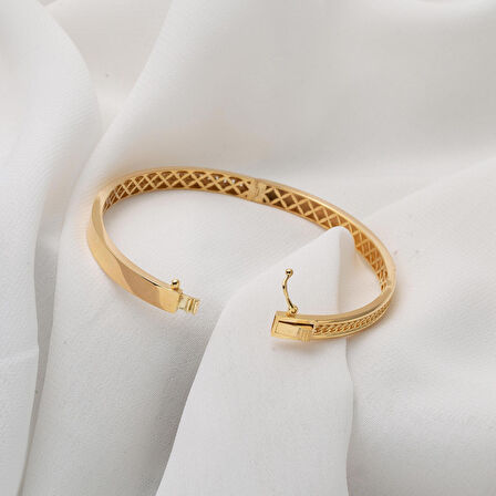 Uzay Yolu Altın Kelepçe Bilezik