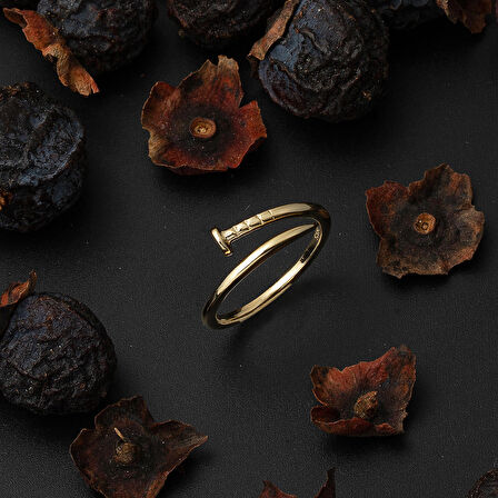 Çivi 14 Ayar Altın Yüzük